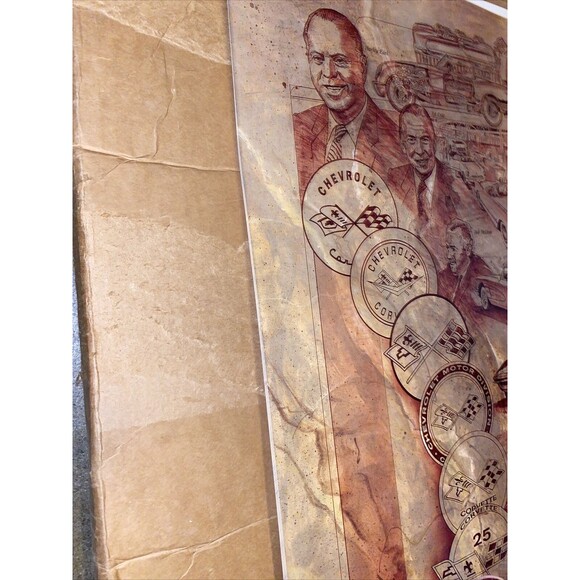 Lot Of 2 Vintage 90s 1992 Chevy Motor Division Corvette Posters GM 24” X 36” - Picture 5 of 6